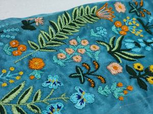 Tissu brodé à la main pour les couvertures de livres, les journaux, les agendas, textile floral artisanal, matériel artisanal fait à la main, exportateur en gros - Product Image 5