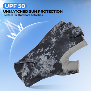 Gants de pêche en cuir de qualité supérieure unisexe à haute élasticité Conception personnalisée Sublimation Chasse Tir Gant de pêche - Product Image 2