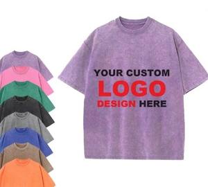 Femmes Hommes Unisexe Acid Wash T Shirt Design Your Own Street Style T Shirt Lose Fit Oversize 230GSM T Shirts - Product Image 4