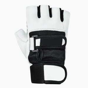 ถุงมือหนังนิ่มครึ่งนิ้วสำหรับขี่จักรยานยิมถุงมือขี่จักรยานเล่นกีฬาปรับแต่งโลโก้ได้2023ใหม่ - Product Image 5