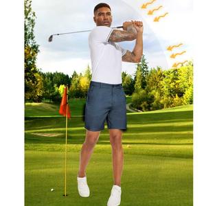 2025 nouveauté haute qualité hommes Golf été Shorts classique mince décontracté poches latérales pantalon grandes tailles pour les jeunes motif solide - Product Image 5