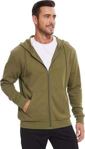 Sweat à capuche léger avec fermeture éclair sur le devant, capuche avec cordon de serrage, poches kangourou, - Product Image 3