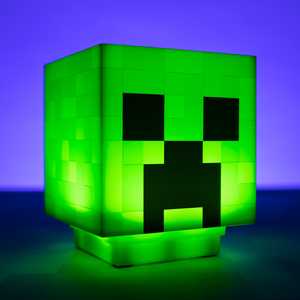 Lámpara LED de Ambiente con Diseño de Creeper de Minecraft, Luz Nocturna LED Cálida, Mini Lámpara Cuadrada para Dormitorio, Habitación, Material ABS, con Interruptor - Product Image 5