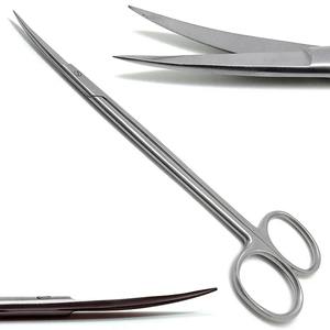 Pinzas Hemostáticas Rectas y Curvas de Acero Inoxidable, Tijeras Quirúrgicas Manuales para Veterinaria, Pesca, Medicina y Odontología, con Empuñadura Ergonómica, CE, 3 Mandíbulas - Product Image 1