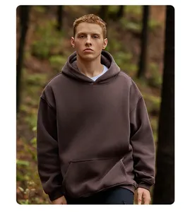 Sudadera con Capucha Unisex de Alta Calidad para Invierno, Corte Regular Informal, con Logotipo Personalizado, Estilo Urbano, de Algodón sin Forro, Transpirable, para Hombre - Product Image 5