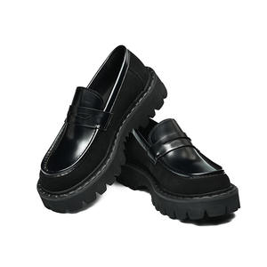 รองเท้าหนังแบบมีแถบยางยืดและส้นรองเท้าทนทานต่อการสึกหรอสำหรับผู้ชาย รองเท้าแบบทางการ - Product Image 1