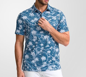 Venta caliente de los hombres Polo Personalizado Impreso Streetwear Hombres Casual Polo Servicio OEM Tallas grandes Polos de los hombres - Product Image 3