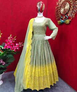 ชุดเดรสยาวคอปกแขนปกติสีขาวสำหรับใส่เสื้อผ้าแนวพื้นเมือง - Product Image 5