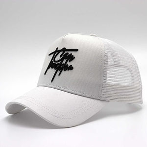 Vente en gros classique Concevez votre propre casquette de camionneur en maille avec broderie 3D logo 5 panneaux mode OEM unisexe de haute qualité - Product Image 4