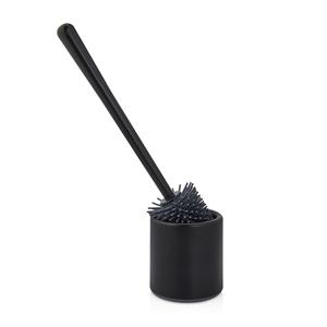 Juego de escobilla de silicona rectangular/redonda de color personalizado nuevo diseño barato al por mayor vaso de plástico moderno montado en el suelo fácil - Product Image 3