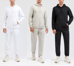 Oem Custom logo Men Stacked French Terry Tracksuit Customized Mens Sweatsuit <b>Sets</b> - Product Image 2