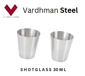 แก้วช๊อตสแตนเลสสตีล, ช็อตที่สมบูรณ์แบบเริ่มต้นด้วยแก้วที่สมบูรณ์แบบ, แก้วจิบแบบเหล็ก, ช็อตเอสเอสบี, เหล็กจิบ, 30มล. - Product Image 5