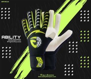 Gants de gardien de but antidérapants professionnels gants de revers en PU avec protection de dégagement améliorée meilleure adhérence pour les sports de plein air - Product Image 2