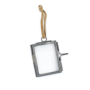 Clear Mini Glass <b>Picture</b> Photo Frame New Vintage Style Quality Hinged Hanging <b>Wall</b> Decor <b>for</b> Office Rectangle Square Gold Finish - Product Image 5