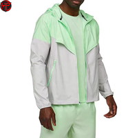 Ensemble short coupe-vent de dernière génération pour hommes, veste et short personnalisés, ensemble short de sport en polyester et nylon avec fermeture éclair pour hommes