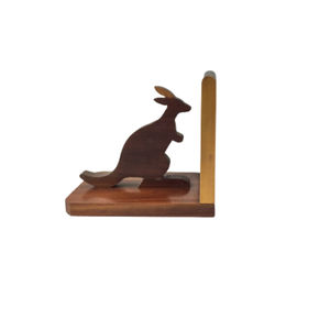 Top Selling OEM Customized Hand-Made Dark Wood <b>Bookends</b> Table Top <b>Bookends</b> Manufacturer - Product Image 3