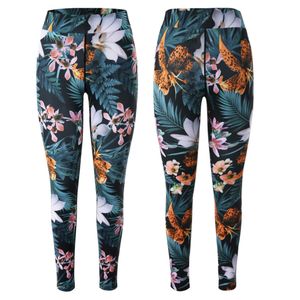 Custom Wholesale Custom Printed Womens <b>Leggings</b> High Quality Sublimation Yoga Pants with Pockets Gym Fitness Activewear - Product Image 4