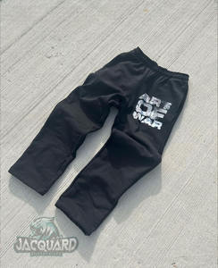 Ensembles de chemises personnalisées pour hommes T-shirt imprimé à manches gaufrées à double épaisseur avec pantalon Chemise et pantalon en coton à manches longues - Product Image 4