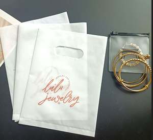 Gran oferta, bolsa de compras con mango troquelado, bolsa de plástico con mango de parche, superficie de impresión de huecograbado, se aceptan pedidos personalizados - Product Image 2