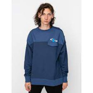 Sweatshirts à col rond personnalisés Pull pour hommes à manches longues Pulls vierges en polaire épaisse - Product Image 5