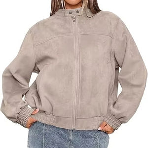 เสื้อแจ็คเก็ตหนังวัวสำหรับผู้ชาย ระบายอากาศได้ดี เป็นมิตรกับสิ่งแวดล้อม แห้งเร็ว อุ่นในฤดูหนาว คอตั้ง สไตล์ลำลอง คุณภาพสูง ราคาสมเหตุสมผล - Product Image 1