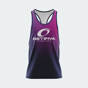 Débardeur sans manches pour homme Ostriya en polyester/coton, écologique, avec logo sur le devant, séchage rapide, respirant, personnalisable, pour la salle de sport - Product Image 5