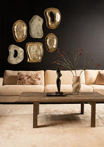 รูปปั้นบล็อกอลูมิเนียมหล่อแบบโมเดิร์นภาพแอบสแตรกต์งานหัตถกรรมโลหะสำหรับตกแต่งสำเนียงในโฮมออฟฟิศหรือในงานจัดแสดงงานศิลปะ - Product Image 4