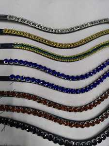 สายรัดหนังม้าสีน้ำตาลคริสตัลขนาด12มม. - Product Image 5