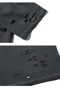 T-shirts en gros pour hommes, délavés à l'acide, streetwear, hip-hop, 100% coton, avec logo personnalisé, surdimensionnés, vintage - Product Image 5