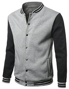 Veste de baseball à capuche pour homme, automne, vente en gros, design personnalisé, logo, manches en cuir, noire, décontractée, unisexe, en laine, style universitaire - Product Image 5