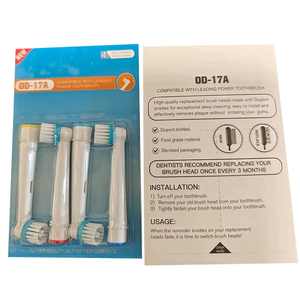 4 Count Sensitive <b>Toothbrush</b> <b>Heads</b> Electric <b>Toothbrush</b> Rechargeable Set Compatible for Household and Outdoor Use - Product Image 1