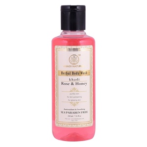 Wholesale Khadi Natural Ayurvedic Rose Honey Body Wash SLS Paraben Free Moisturizing Cleanser Private Label OEM ODM Bulk Supply - Product Image 1