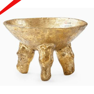 2025 Bol décoratif antique en laiton fini doré de vente chaude - Product Image 1