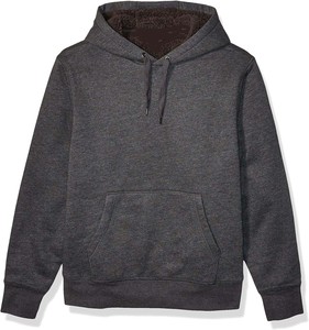 Của nam giới tùy chỉnh màu xám Áo Thun Hoodie sherpa-lót với kỹ thuật số Puff in ấn theo mùa mùa thu tùy chỉnh kích thước - Product Image 1