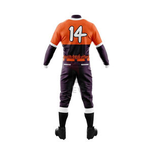 Logo personnalisé sublimation manches courtes style hip-hop baseball uniforme complet pantalon en jersey vêtements de sport uniforme de baseball pour hommes - Product Image 3