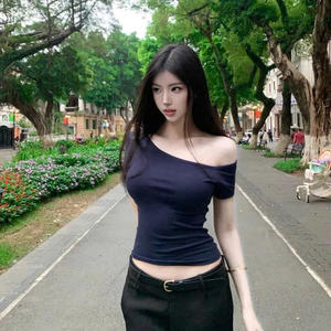 Blouson Moto Femme Tendance Été Manches Courtes Coupe Ample Style Urbain Décontracté Multicolore Coupe-Vent 2025 - Product Image 5