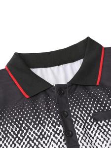 เสื้อยืดโปโลกอล์ฟผ้าคอตตอน100% สำหรับผู้ชายเสื้อโปโลถักแบบลำลองระบายอากาศ - Product Image 6