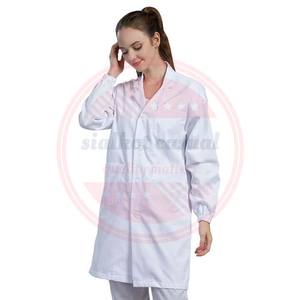 Uniformes hospitaliers pour médecins Infirmière Hôpital professionnel Blouse de laboratoire à manches courtes et longues avec poches - Product Image 5