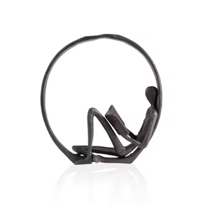 Sculpture décorative à thème floral en métal Sculpture en aluminium en forme de feuille très décorative pour la décoration de la maison - Product Image 6