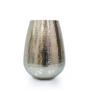 Jarrón de Flores de Aluminio Antiguo Hecho a Mano, Estilo Moderno, Decorativo para Bodas Indias, en Venta - Product Image 5