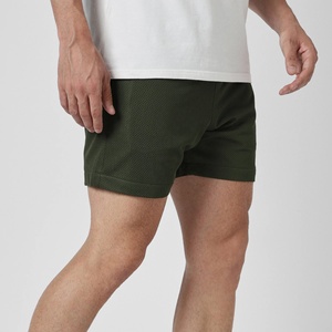 Short en maille de polyester 100% pour hommes avec ceinture élastique confortable Short solide style de rue netball personnalisé - Product Image 4