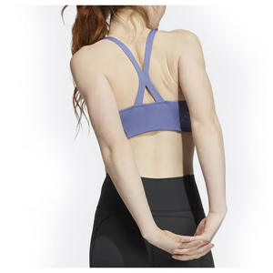 Meilleure vente en gros Fitness femmes Sexy soutien-gorge de sport Fitness porte respirant solide Gym course soutien-gorge de sport - Product Image 5