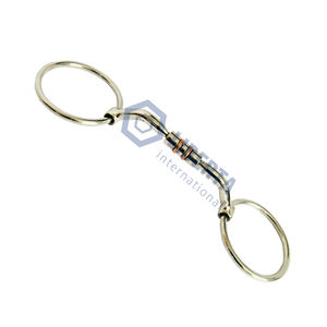 Anneau équestre lâche mors de cheval avec incrustation de rouleau en cuivre PEA acier inoxydable toutes les tailles disponibles Liberta International - Product Image 6