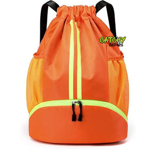 Sac de sport en nylon personnalisé Cinch String Matériau Oxford avec logo imprimé pour le sport - Product Image 3