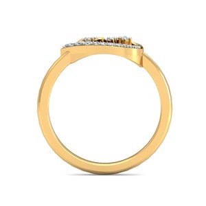 Ishi Diamonds Anillo de diamantes cultivados en laboratorio elegante de oro de 18K - Product Image 1