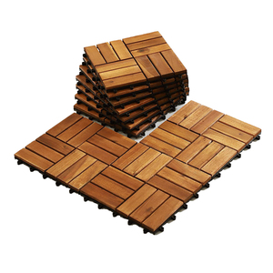 Dalles de terrasse en bois d'acacia du Vietnam, à emboîtement, antidérapantes, imperméables, design contemporain, finition mate, traitement de surface à l'huile pour - Product Image 3