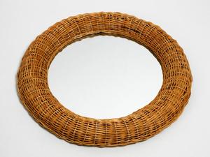 Espejo de pared de ratán rústico hecho a mano Marcos tejidos naturales de diseño moderno para decoración simple Hecho en Vietnam - Product Image 2