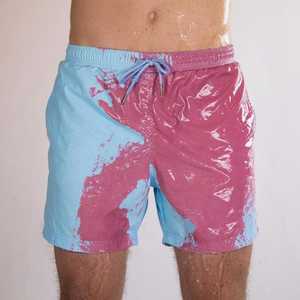 OEM Custom Wholesale Men's Beach <b>Shorts</b> Quick Dry Swimming <b>Short</b> Trunks Summer <b>Magical</b> Color Change Swimwear <b>Shorts</b> - Product Image 1