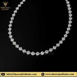 Cadena de Tenis de Diamantes Cultivados en Laboratorio de Alta Calidad, 2 mm, Oro Blanco de 10K, Certificación IGI, Claridad VVS, Collar Fino, el Más Vendido para Mujer - Product Image 3