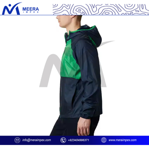 Men's Winter Hooded <b>Quilted</b> Stand Collar Windbreaker Jacket Custom Logo Breathable Waterproof Eco-Friendly 100% Polyester New - Product Image 3